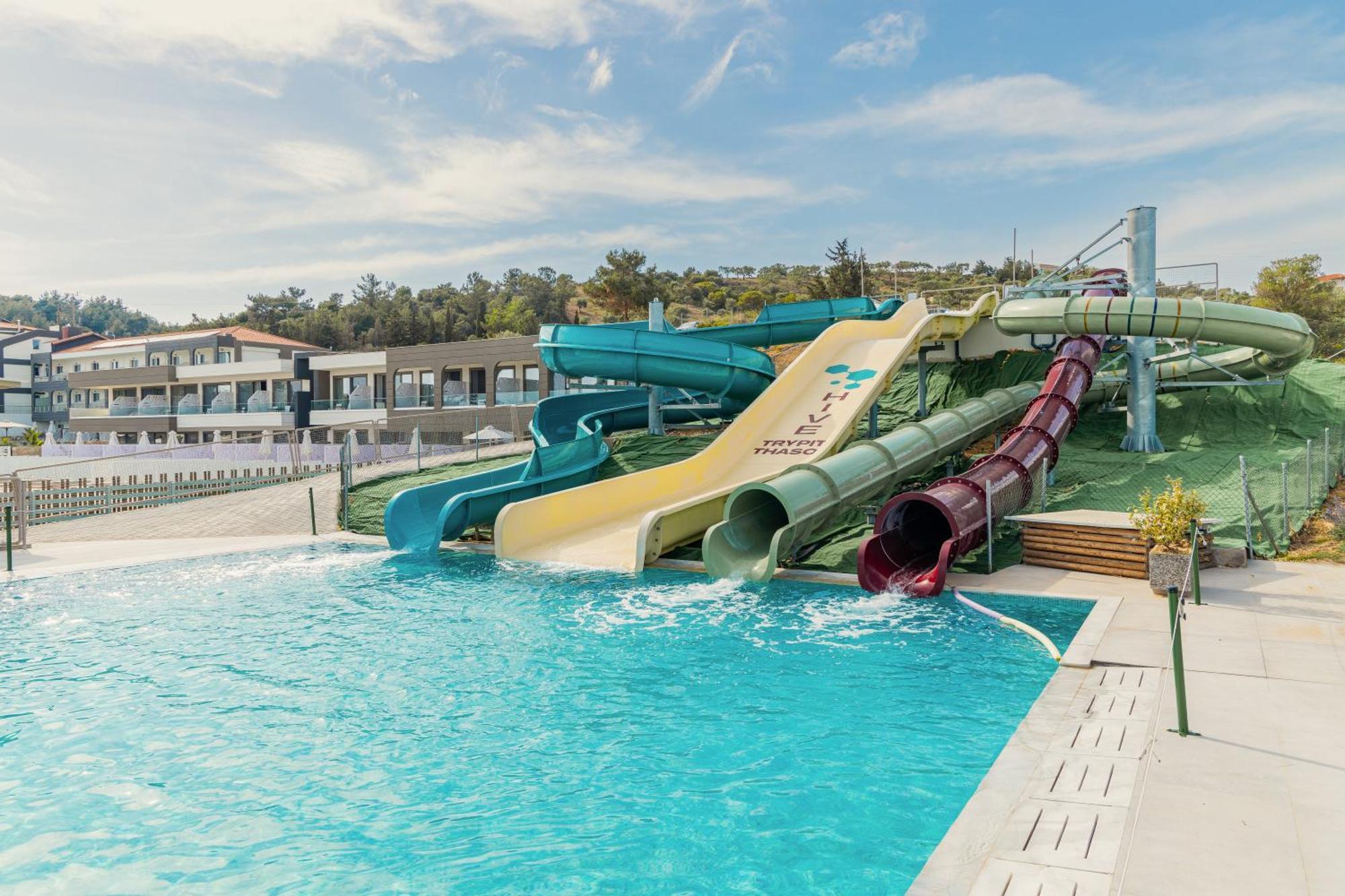 Zoe Hotel, Trypiti Beach Resort & Hive Water Park Limenaria  Bagian luar foto